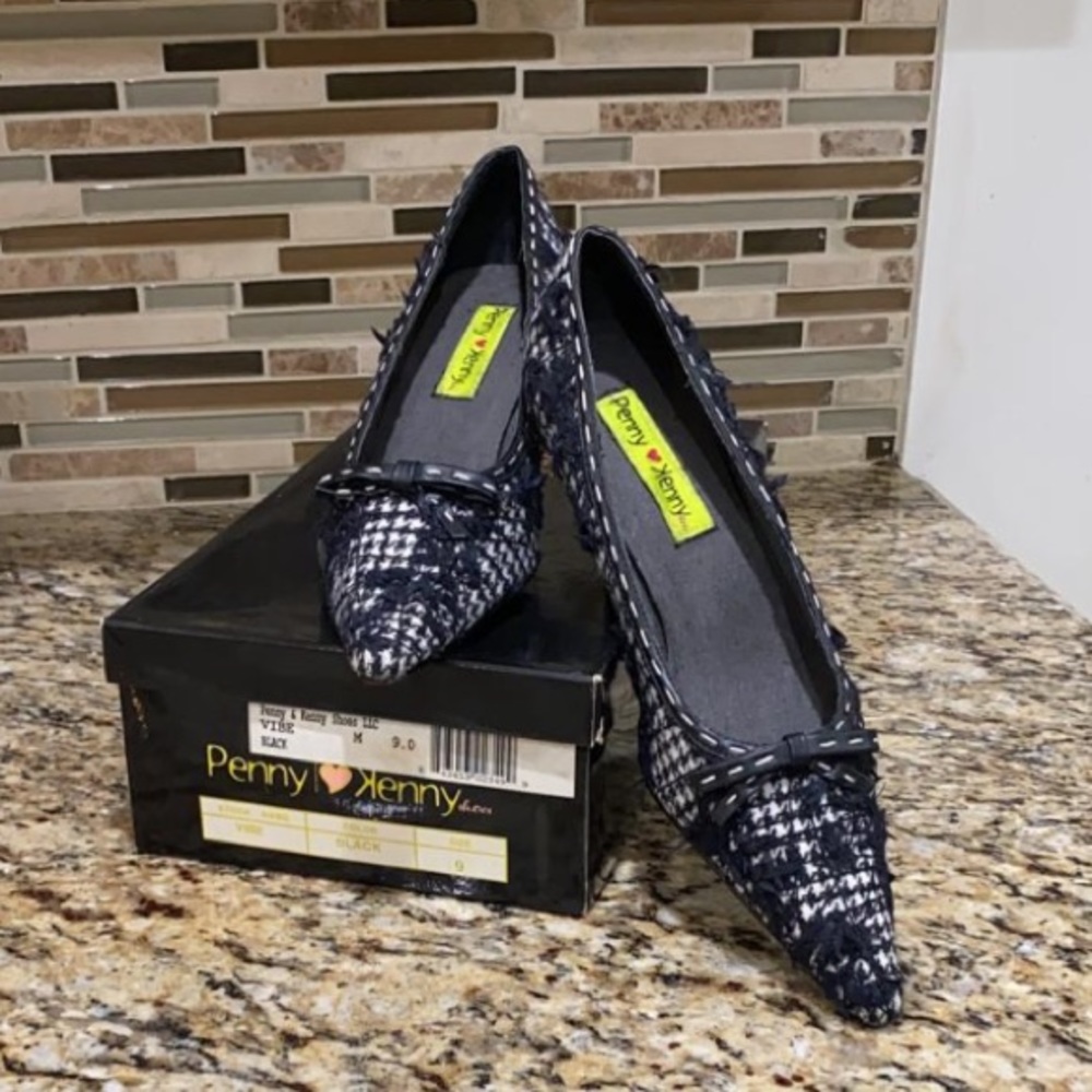 Penny loves Kenny HOUNDSTOOTH Chanel Kitten Heel